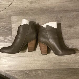 Grey ankle boots